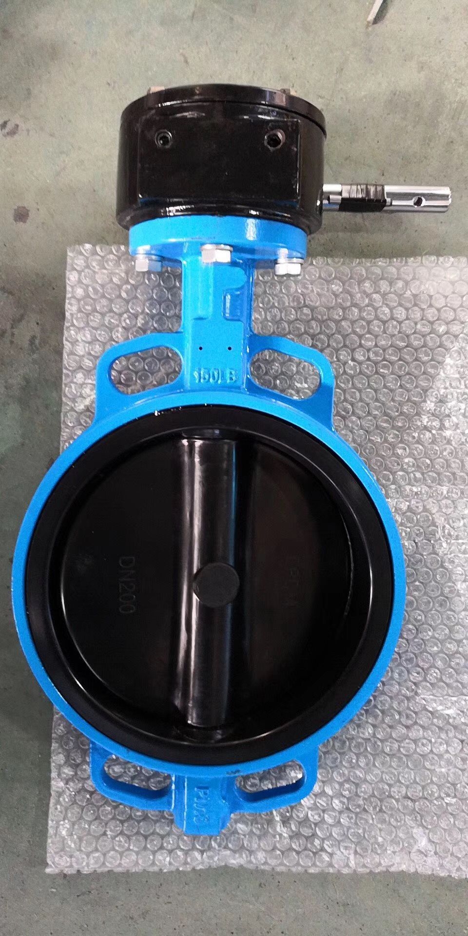 气动对夹式全衬胶蝶阀