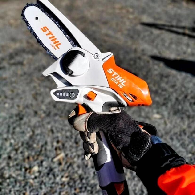 斯蒂尔gta26便携式stihl锂电链锯防滑单手修枝10cm导
